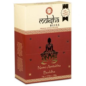 Moksha Bliss Masala rökelse (12 paket)