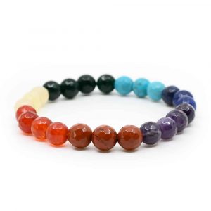 Armband Facett Ädelstenar 7 Chakra