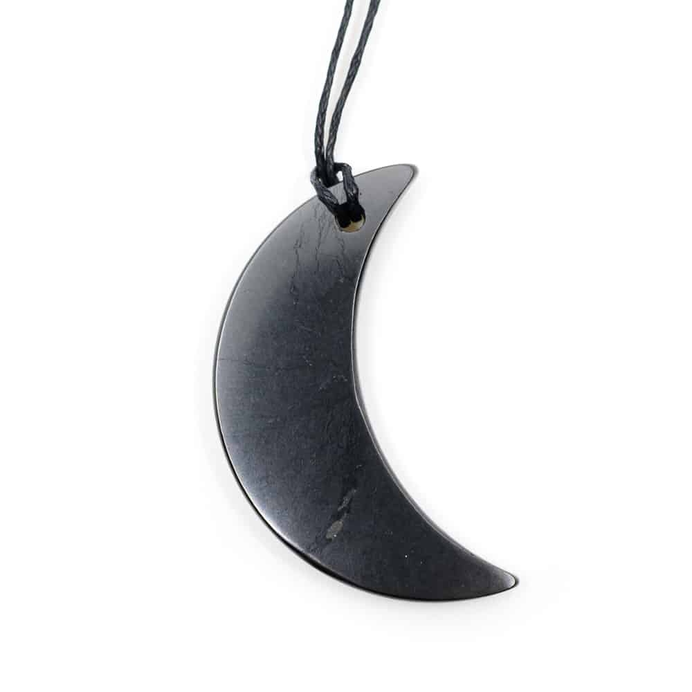Shungit Halsband "Crescent"
