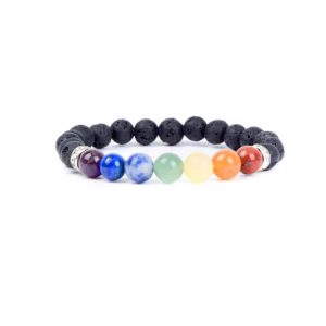 Ädelsten Armband Lavasten/ Chakra