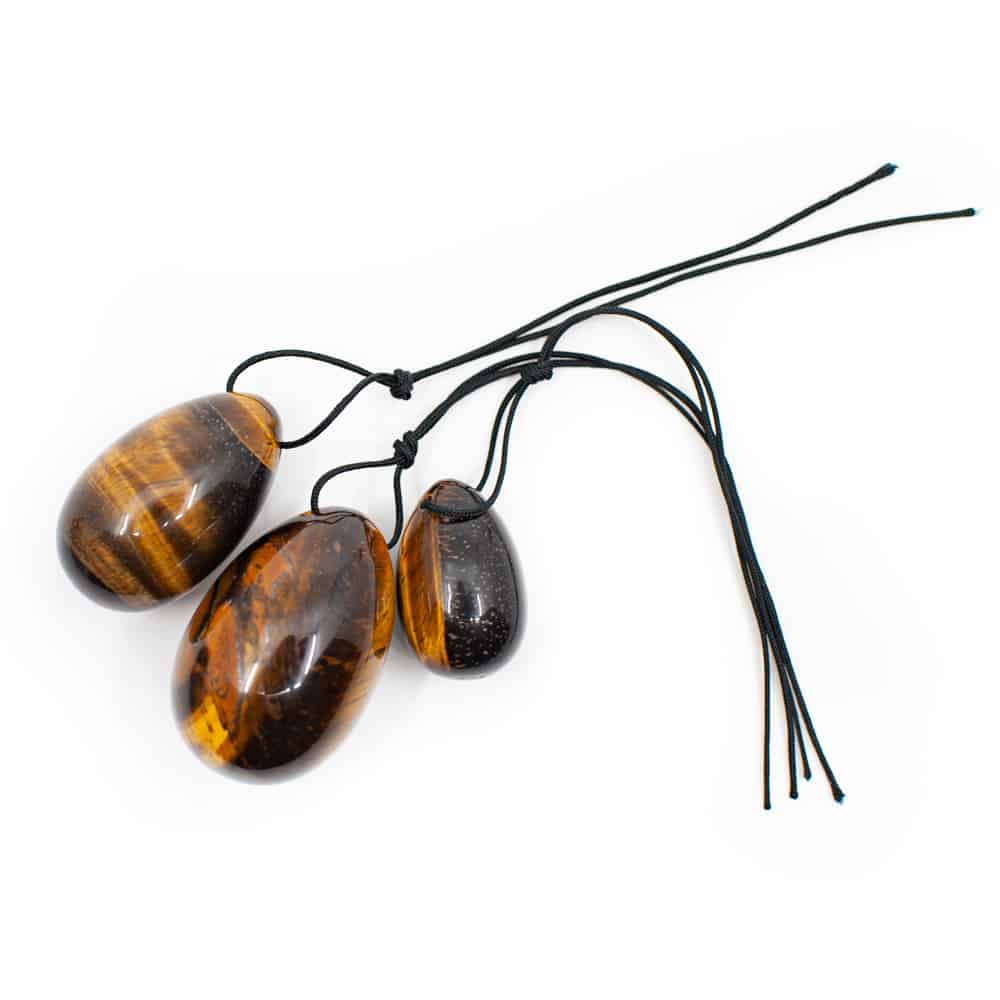 Yoni Egg Set Tiger Eye - set med 3 ägg