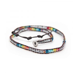 Wrap Armband Bohemisk Chakra Pärlor