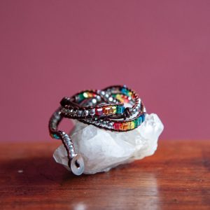 Wrap Armband Bohemisk Chakra Pärlor