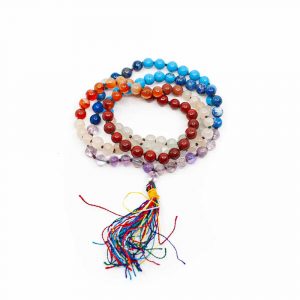 7 Chakra Ädelstenar Mala - 108 Pärlor