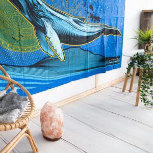 Autentisk Väggbonad Flygande Val (215 x 135 cm)