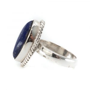 Ädelstensring Lapis Lazuli 925 Silver 