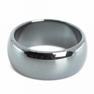 Ädelsten Ring Hematit (10 mm - storlek 20)