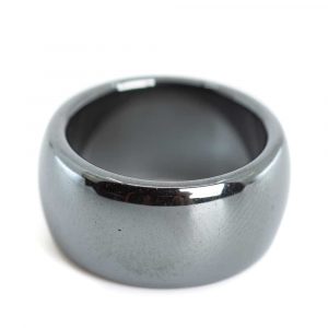 Ädelstensring Hematit (10 mm - Storlek 15)