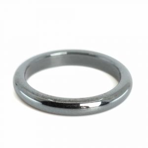 Ädelstensring hematit (3 mm - storlek 15)