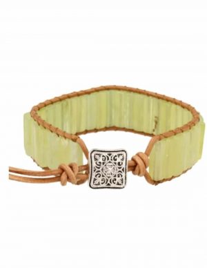 Ädelsten armband Grön Jade Zigenare