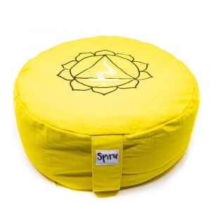 Spiru Meditationskudde Bomull Gul - 3e Chakra Solar Plexus - 36 x 15 cm