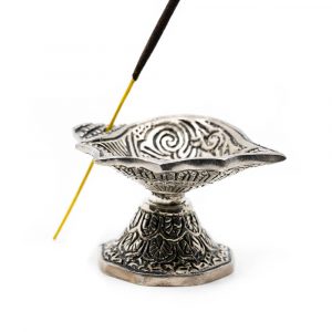 Rökelsebrännare Traditionell För Koner Silver Färgad