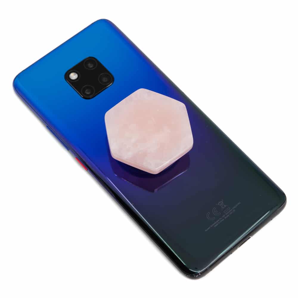 Ädelsten Klistermärke för telefon Rosenkvarts Hexagon
