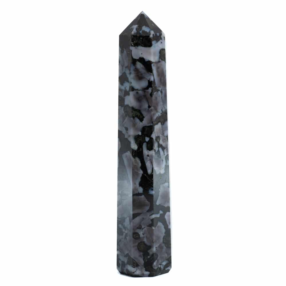Ädelsten Obelisk Spets Indigo Gabbro - 100-120 mm
