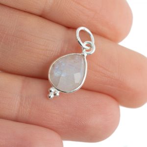 Månadssten Hänge juni Månsten 925 silver - 10 mm