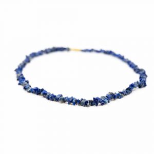 Ädelsten Chipshalsband Lapis Lazuli (45 cm)