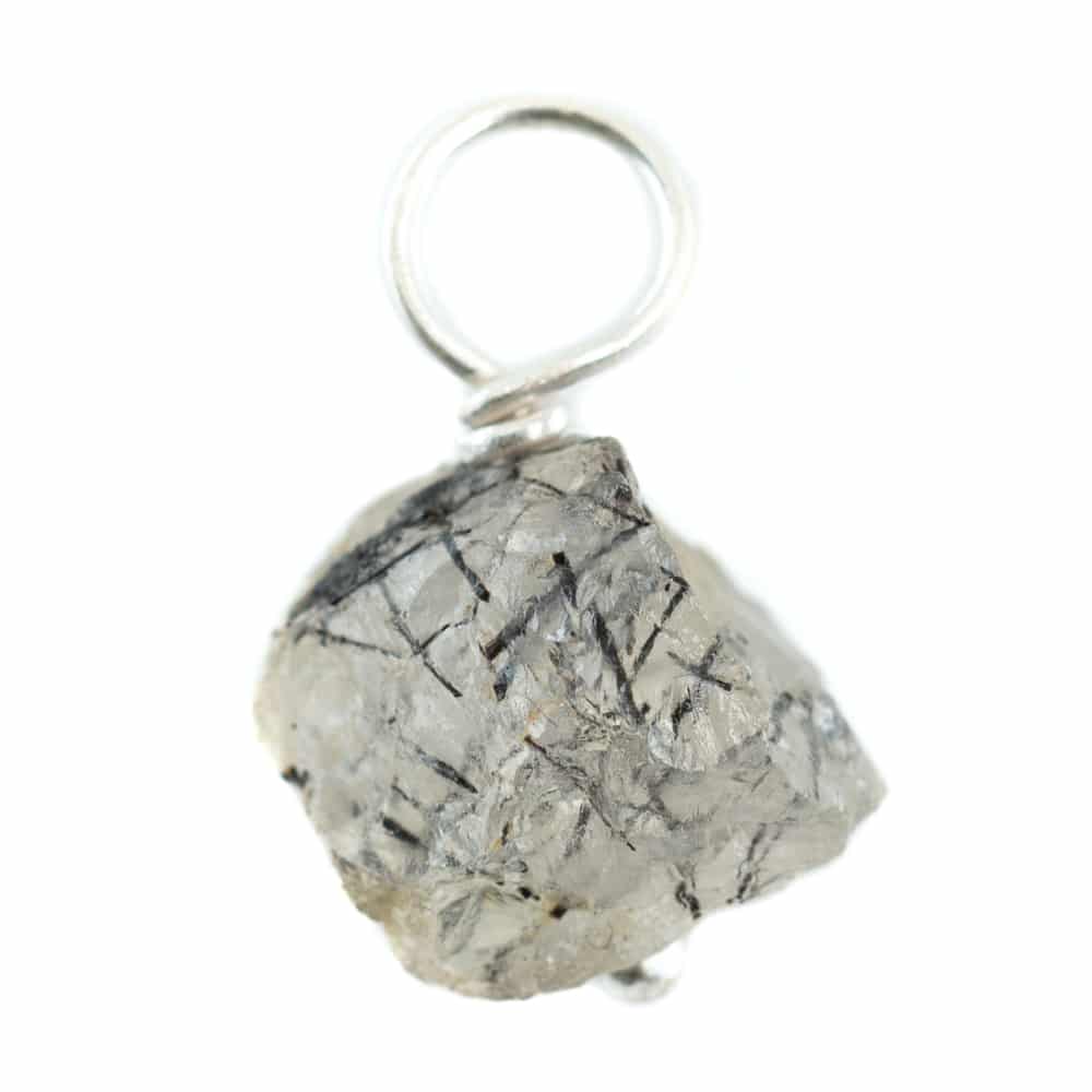 Rå Ädelsten Hänge Rutilkvarts 925 Silver (8 - 12 mm)
