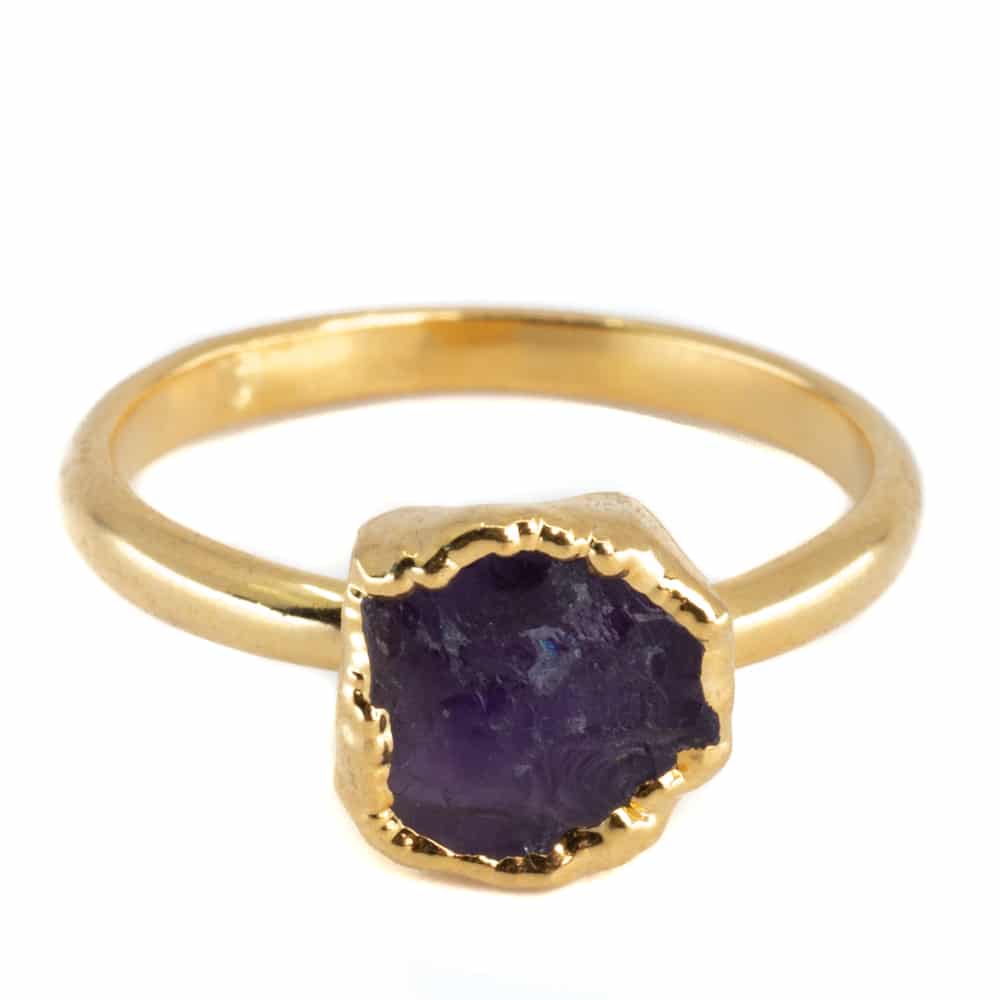 Månadsten Ring Ametist Februari - 925 Silver