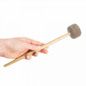 Trästav med Filt för Klangskålar M (28 cm)