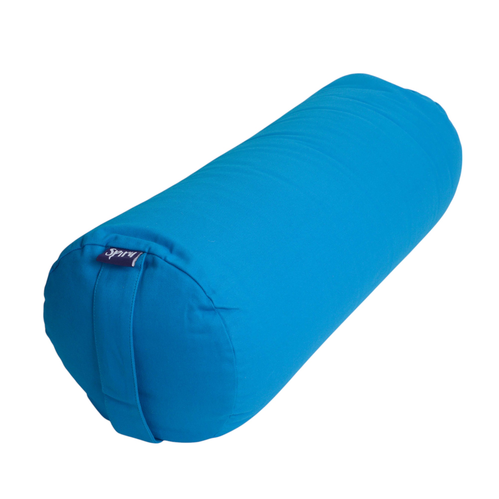 Yoga Bolster Turkos Rund Bomull - Enfärgad - 59 x 21,5 cm